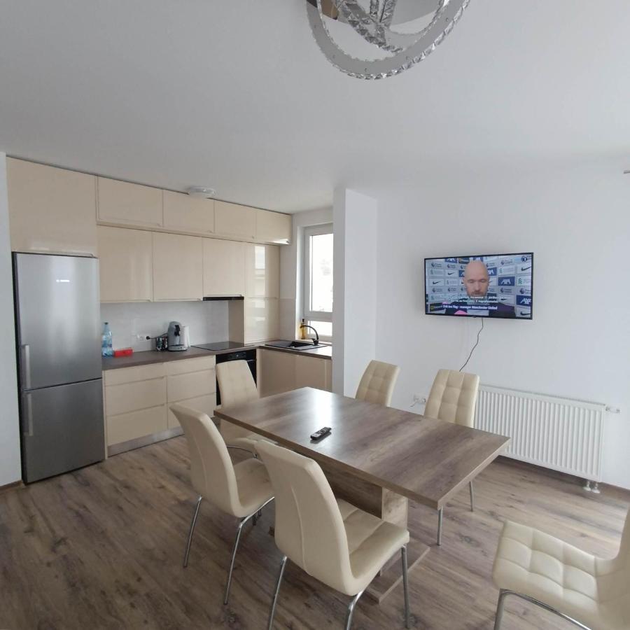 Neue, Moderne Penthousewohnung Сігішоара Екстер'єр фото